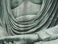 MS TU Daibutsu-great Buddha of Kotokuin temple  / Kamakura, Kanagawa, Japan Stock Footage