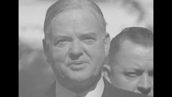 Former President Herbert Hoover in 1934 News Clip