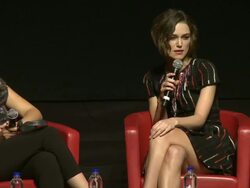 INTERVIEW Keira Knightley on the film being universal, on how you tell if someone's cheating on you  (Footage by WireImage Video/GettyImages) Stock Footage