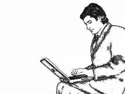 Laptop and Boy Stock Footage