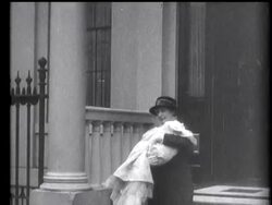 The baby Prince is christened. News Clip