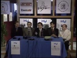 USA : NEW YORK: GARRY KASPAROV DEFENDS CHESS TITLE News Clip