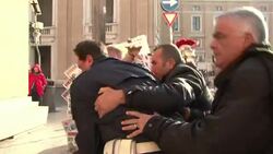 CLEAN : Feminist goes topless in Vatican abortion News Clip