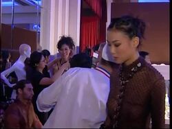 Models show off clothes made of or with chocolate News Clip