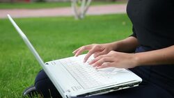 Typing on Keyboard Stock Footage