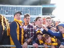 Hawthorn Hawks Training Session Stock Footage