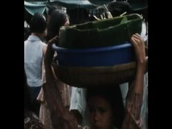 SYND 20-8-73 BOMBED MARKET BUILDING IN PHNOM PENH Instructional Video