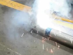 Welding Pipe Stock Footage