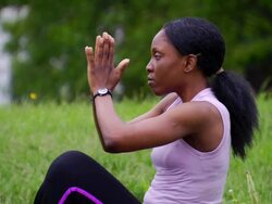 Nike Yoga Profile Stock Footage