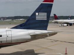 Air Traffic At Washington's Reagan National Airport Stock Footage