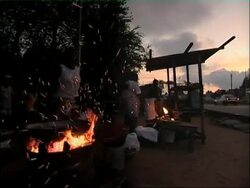 Accra evening. Stock Footage