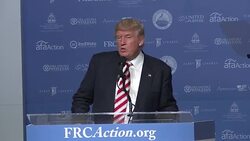 Value Voters: Donald Trump (part 10 of 10) Stock Footage