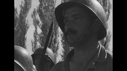 Turkish soldiers in Korea celebrating Turkish national holiday during Korean War News Clip