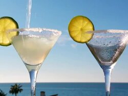 CU Shot of margaritas / Spain Stock Footage