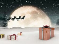 Gifts from Santa Claus Stock Footage