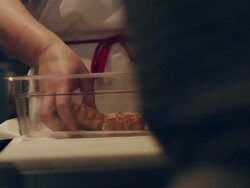 Restaurant food preparation Stock Footage