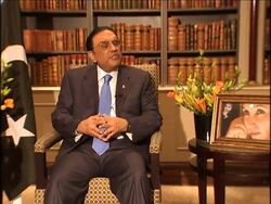 Exclusive interview with Pakistan's President Zardari News Clip