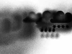 CLOUDS : rainfall and snowfall (LOOP) Stock Footage