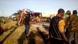CLEAN : 36 dead in central Kenya bus crash News Clip