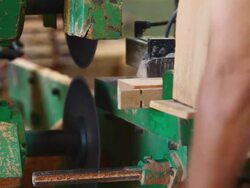 Cutting lumber Stock Footage