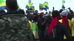 CLEAN : Gabon's opposition leader gathers support in France (2) News Clip