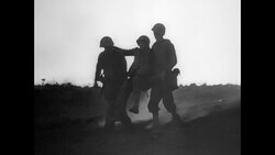 MOT 1945: BATTLE OF IWO JIMA: WOUNDED AND SHELL SHOCKED MARINES Instructional Video
