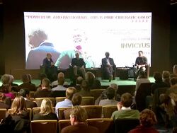 Invictus Press Conference Stock Footage