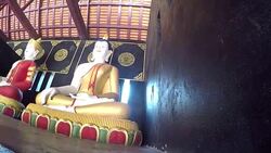 Thai Temple Wat Chedi Luang Stock Footage