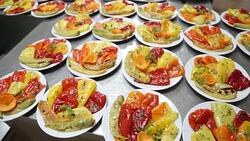 Paprika Roasted bell peppers Stock Footage