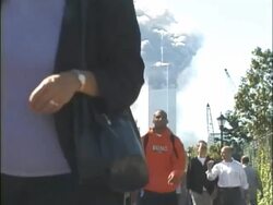 Terrorist attack on the World Trade Center Stock Footage