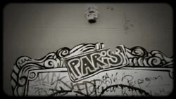Graffiti art decorates a wall on a building in Paris, France. Stock Footage