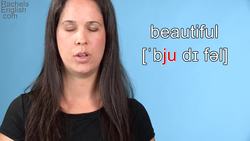 How to Pronounce BEAUTIFUL -- American English Instructional Video