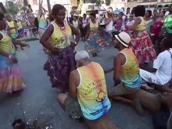 First 2014 Carnival Street Parade in Rio Stock Footage