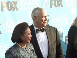 Alma Powell and Colin Powell at the 42nd NAACP Image Awards at Los Angeles CA. (Footage by WireImage Video/GettyImages) Stock Footage