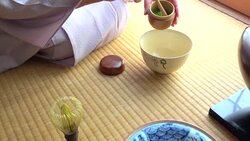 Traditional tea ceremony 'sado' Stock Footage