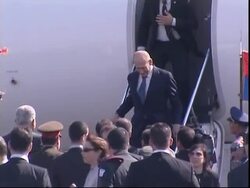 Olmert arrives to get Arab support for MidEast conference News Clip