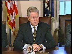 USA: CLINTON REACTS TO HOUSE VOTE ON IMPEACHMENT INQUIRY News Clip