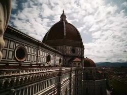 The Duomo Cathedral, Florence, Italy Stock Footage