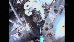 +4:3 NASA aborts spacewalk due to water leak in helmet News Clip