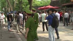 Small protest in front of Chinese embassy over deployment of oil rig in disputed waters News Clip