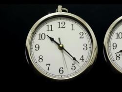 Time lapse Clocks going Forwards and Backwards Stock Footage
