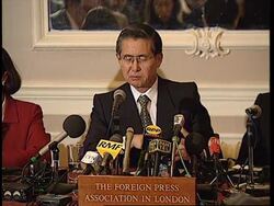UK: LONDON: PERUVIAN PRESIDENT ALBERTO FUJIMORI VISIT UPDATE Instructional Video