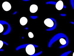 FROM OVALS : blue planets - black to white (TRANSITION) Stock Footage