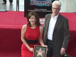 Mary Steenburgen Honored With A Star On The Hollywood Walk Of Fame Stock Footage