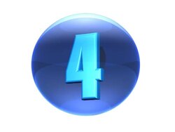 numbers 3d icons loopable (PAL 25P) Stock Footage