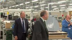 Theresa May On Visit to Enfield Radar Manufacturer News Clip