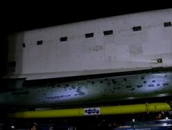 Space Shuttle Endeavour on streets of LA Stock Footage