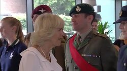 Duchess of Cornwall At Wimbledon Tennis Club News Clip