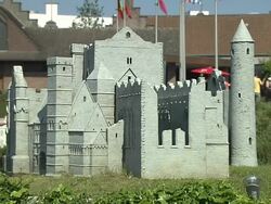 Block Shot Mini Europe Brussels Belgium Stock Footage