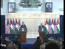 US and Palestinian presidents News Clip
